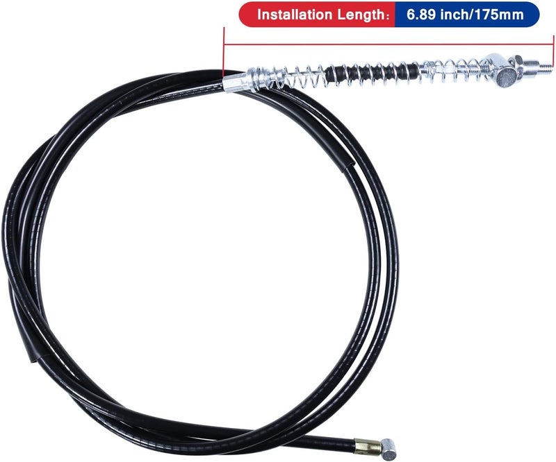 HOOUP 68'' Mini Bike Drum Brake Cable for Baja Warrior Mb165 Mb200 Yerf-Dog Coleman CT200U BT200X CT200u-ex Massimo MB200 Hensim Motorsports Predator 212cc Engine Mini Bike - Image 4